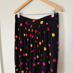 Vintage 90’s Jones New York polka dot midi skirt size 14